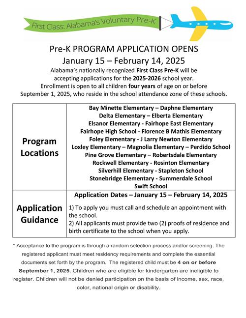Pre-K flyer